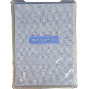 Close to My Heart Dimensional Elements Z1048 Simple Alphabets Lowercase NEW